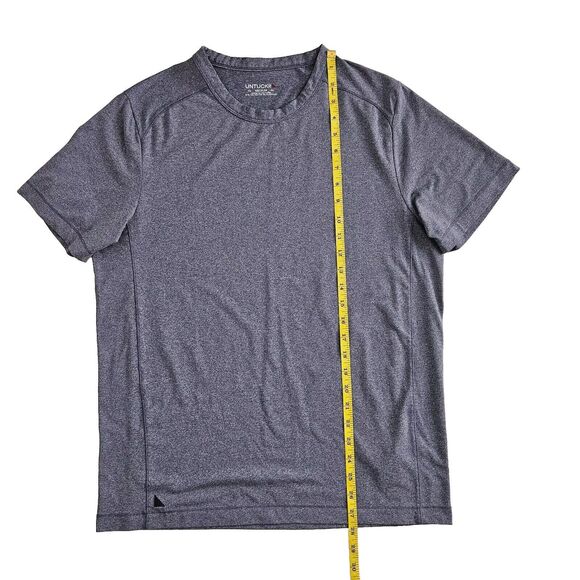 Untuckit Mens Medium Blue Clarendon II T-Shirt Short Sleeve Crewneck Casual Tee - Picture 5 of 6